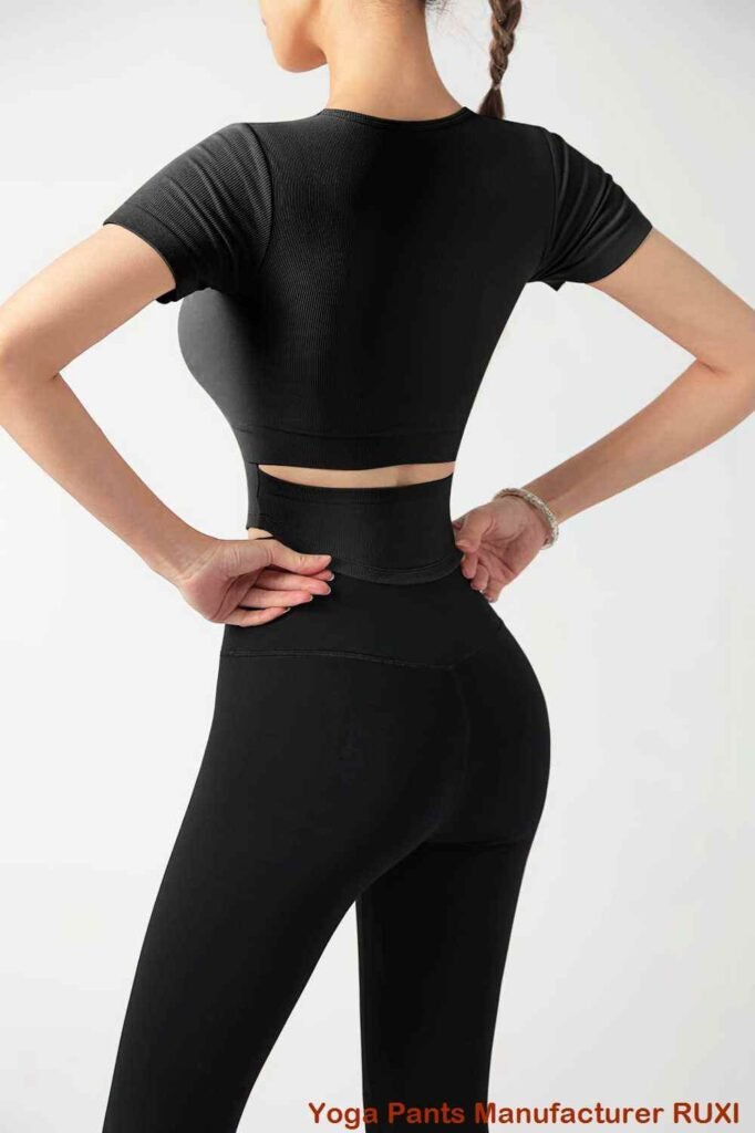 Barna edzés leggings nagy teljesítményű aktív ruházat Ruxi