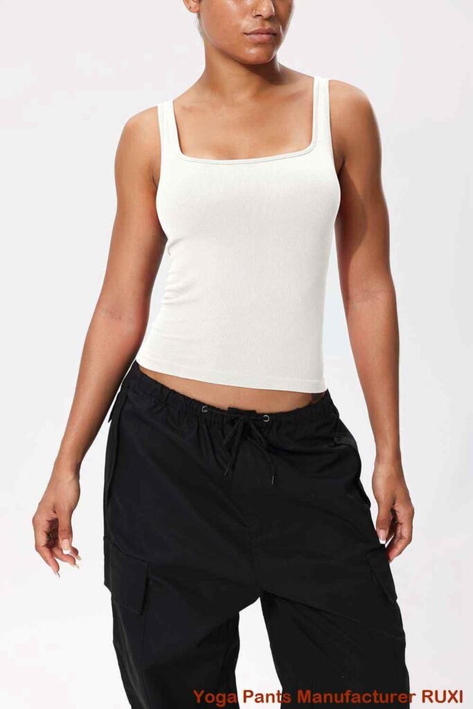 Fekete magas derekú edzés leggings Ruxi hu58
