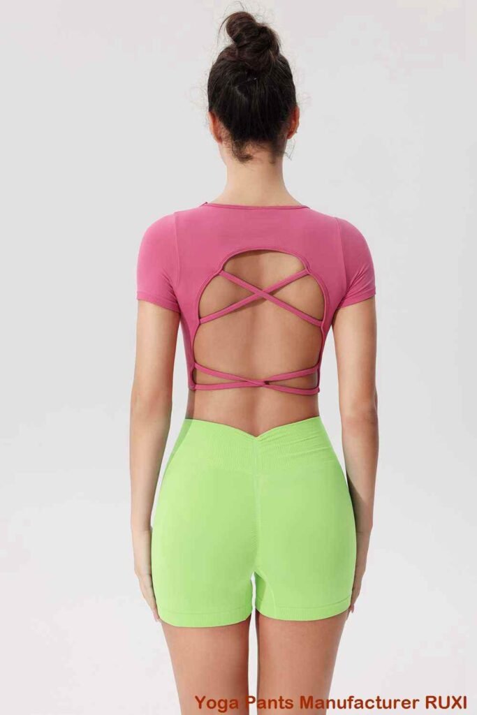 Női edzés motoros rövidnadrág magas derekú aktív ruházat